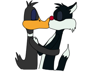 Sylvester x Daffy by InkyNani