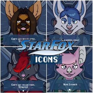 Starfox icons for sale! $20 each! by Charmanderchar
