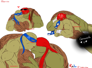 Raph x Leo -old doodles- by Levana