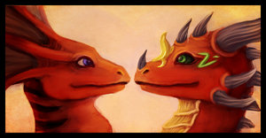 Icon Commission: Dragon Love by Fyrrea