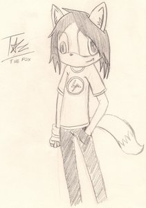 Taz the Fox (Drawn) by RoderickHawkins
