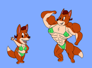 Little Toon Tanks Challenge - Foxy Loxy Bulks Up! (clean) by AlexReynard
