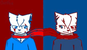 Red and Blue by KinDark