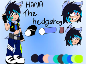 ~Hana the Hedgehog 2015 Reference~ by PandaWanda
