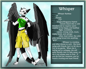 Whisper Character Sheet by CharcoalAngel