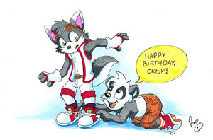 Crisp's birthday by pandapaco