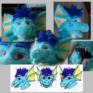 Xander Fursuit Head Commission by Tinkerdarn