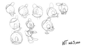 Some 2010 Ducktales Studies by Whippy