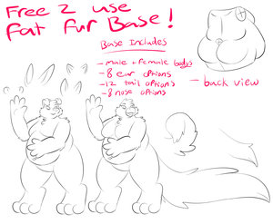 FREE FAT FUR BASE by TheLittleShapeshifter