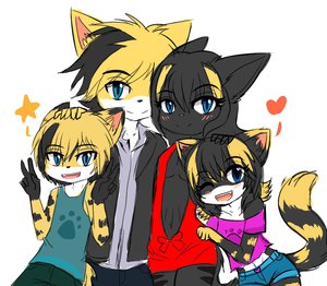 family pic, draw by Skatesai by rajak