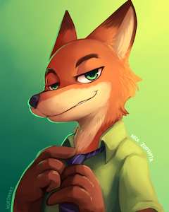 Nick Wilde by Nurinaki