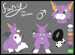 C : Fang the dorumon ref sheet by TheLittleShapeshifter