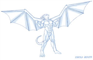 Dragon 5 no color by Zwolf