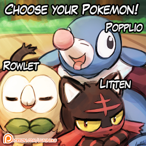 Pokemon Sun and Moon Starters! (poll) by lumineko