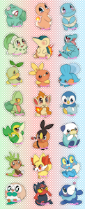 pkmn starters stickers by Saucy