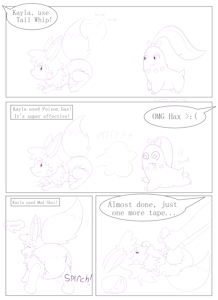 Kayla Pokemon Battle (sketch) by HydroFTT