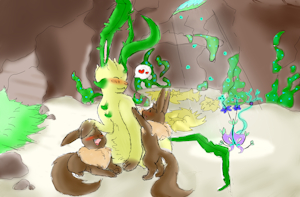 Leafeon's Pups 4 by PortableCat