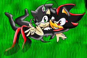 darksonic and doll shadow  by sexydarksonic