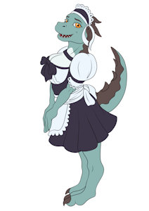 Kobold Maid Outfit Commission by Prydri