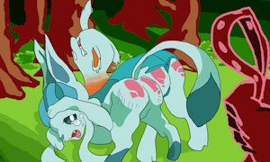 Request: Glaceon and Changeling punishment by guiltstar