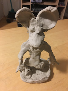 Random Mouse Man Sculpture by AshTheAngel