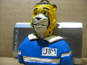 Conbadge Sculpture for Jim 'Cheetah' by Chitter