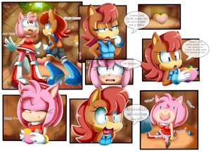 Sally and Amy in The Forbidden Fruit Comic Part 1 by TenshiGarden