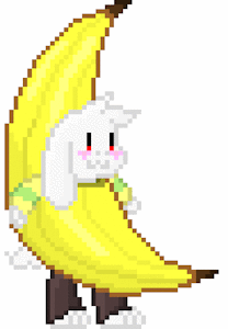 Banana Asriel by AnbunArts