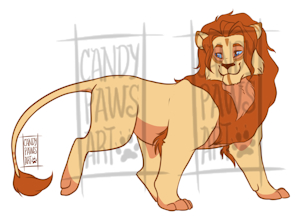 OPEN - Sun Born Lion by CandyPawsArt