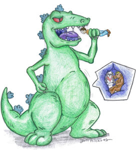 Feeding Reptar by ilbv