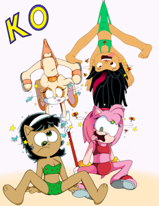 Knockout Showcase on the Beach! (Commission) by EmperorCharm
