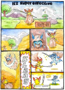 Eeveevolution battle match  by Mariano66