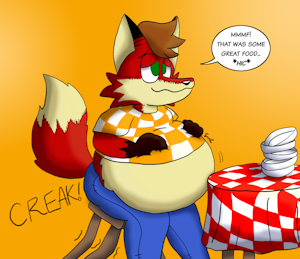 Fatty Fox versus Chair by SethFox95