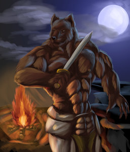 Random Swordman Wolf by Esonver