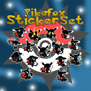 Pikafox Weeb Stickerset by FoxDreamz