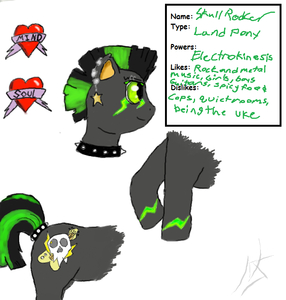 MLP OC Skull Rocker by NairSame13