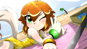 Summer time with Milla by KenjiKanzaki
