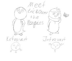 WIP - Meet Oscar and Eric Crystal, the Penguins by CrystalArts