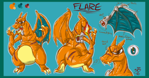 Flare - Ref Sheet by TrueHitoare
