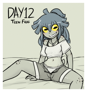 Frogtober Day 12 - Teen Frog by Shouk