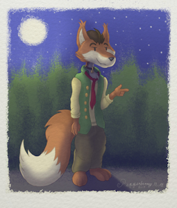 Toony Fox by PepperberryMutt