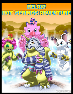 Relax! Hot Springs Adventure - page cover by kitsuneyoukai