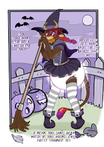 Little witch by MoonTheCow