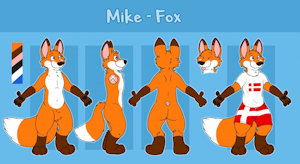 Mike Fox ref sheet by MikeTheFox99
