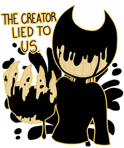 The Creator Lied To Us - Sticker. by Tomie