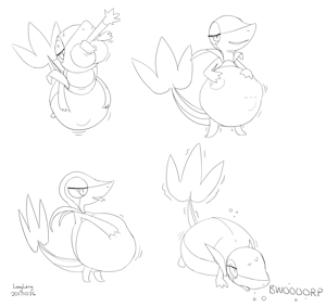 Snivy Vore by LongLevy