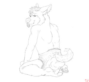 Maybe A Dingo Pooped Your Diaper (Inked) by DrizzTheHyena