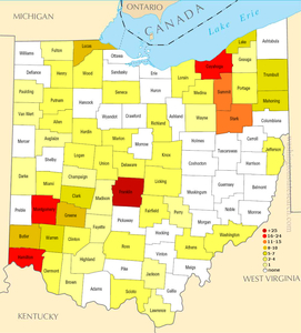 County List Map by OhioFurs