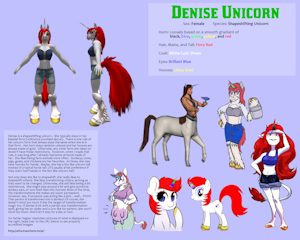 Denise Unicorn Ref Sheet by deniseunicorn