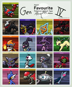 Pokemon Type Meme - Gen IV by Violyte
